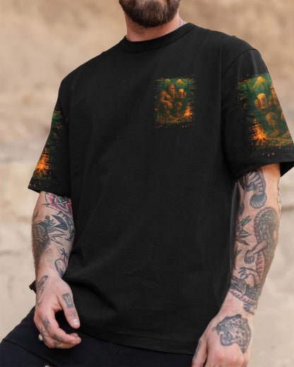 NOT ALL WHO WANDER ARE LOST BIGFOOT COMPASS ALL OVER PRINT