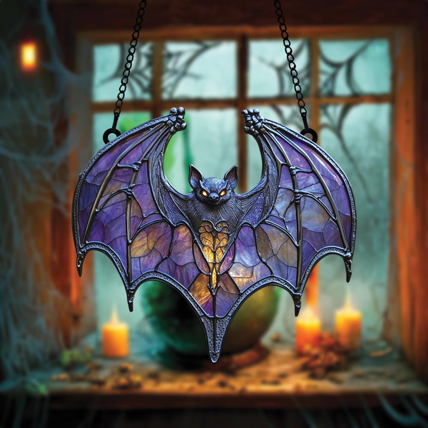 Gothic Bat Acrylic Window Suncatcher