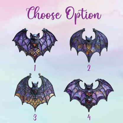 Gothic Bat Acrylic Window Suncatcher