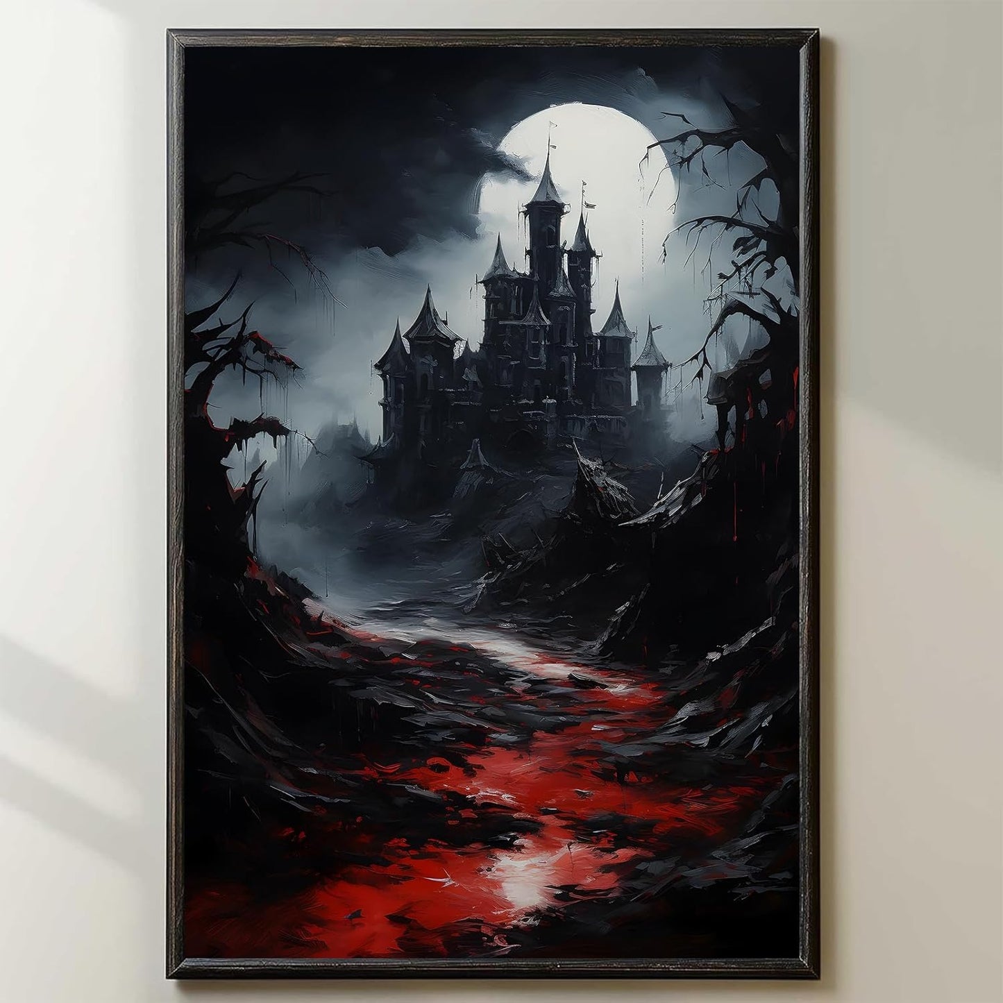 Witch Canvas, Witch Halloween Poster, Wall Decor