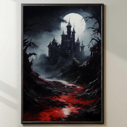 Witch Canvas, Witch Halloween Poster, Wall Decor