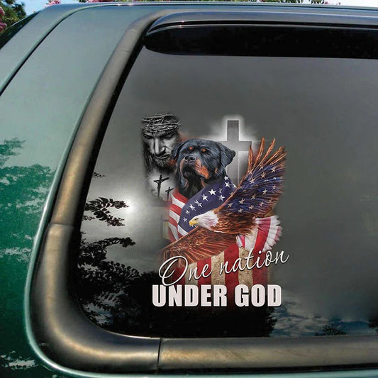Dog america car Decal, Dog Decal