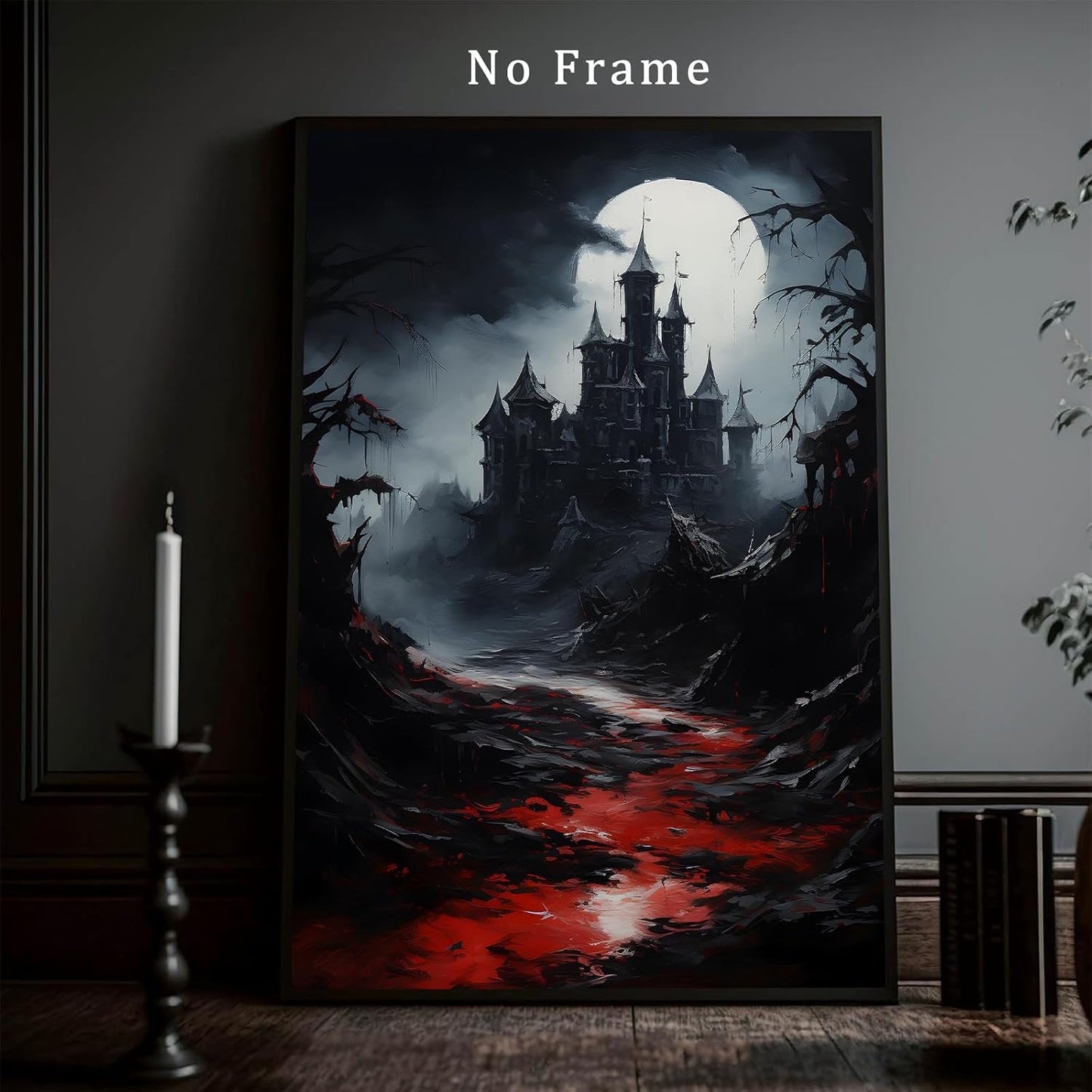 Witch Canvas, Witch Halloween Poster, Wall Decor