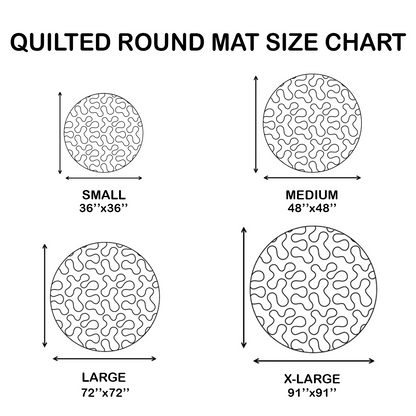 Haunted Eyes Quilted Round Mat