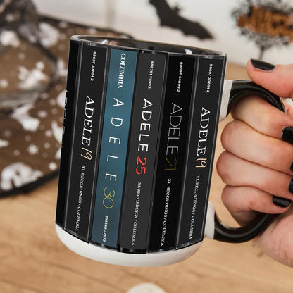Adele Albums Cassette Collection Retro Accent Mug