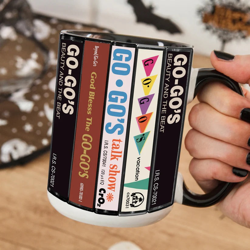 Go-Go's Albums Cassette Collection Retro Accent Mug