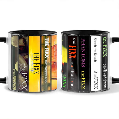 The Fixx Albums Cassette Collection Retro Accent Mug
