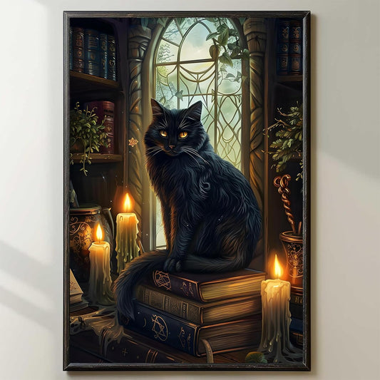 Witch Canvas, Witch Halloween Poster, Wall Decor