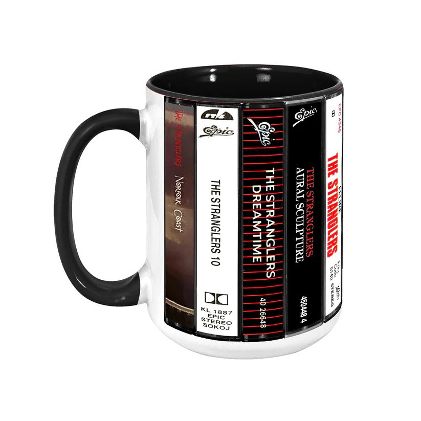 The Stranglers Albums Cassette Retro Collection Accent Mug