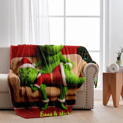 Funny Gift For Couple - Personalized Couple Blanket