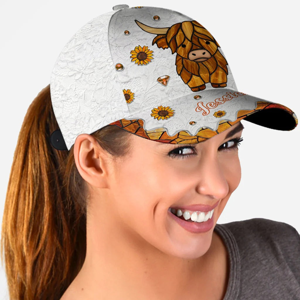 Adorable Highland Cow - Personalized Classic Cap