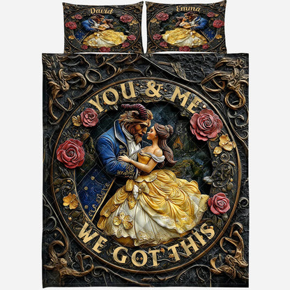 You & Me We Got This - Personalized Couple Bedding Set