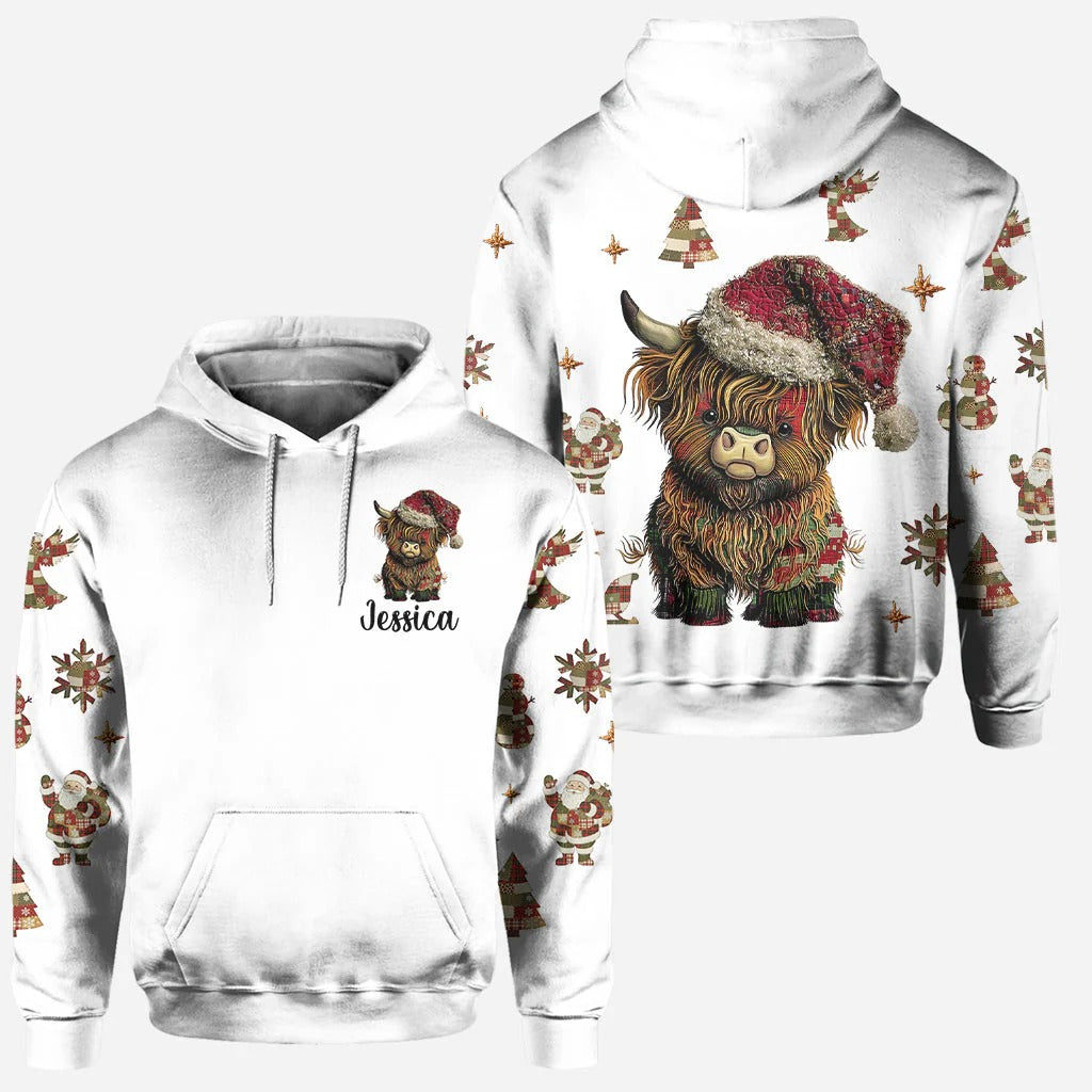 Personalized Cute Hightland Cow - Highland Cow Hoodie and Leggings