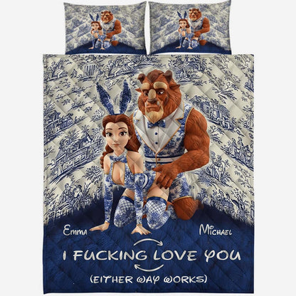 I Love You - Personalized Couple Bedding Set