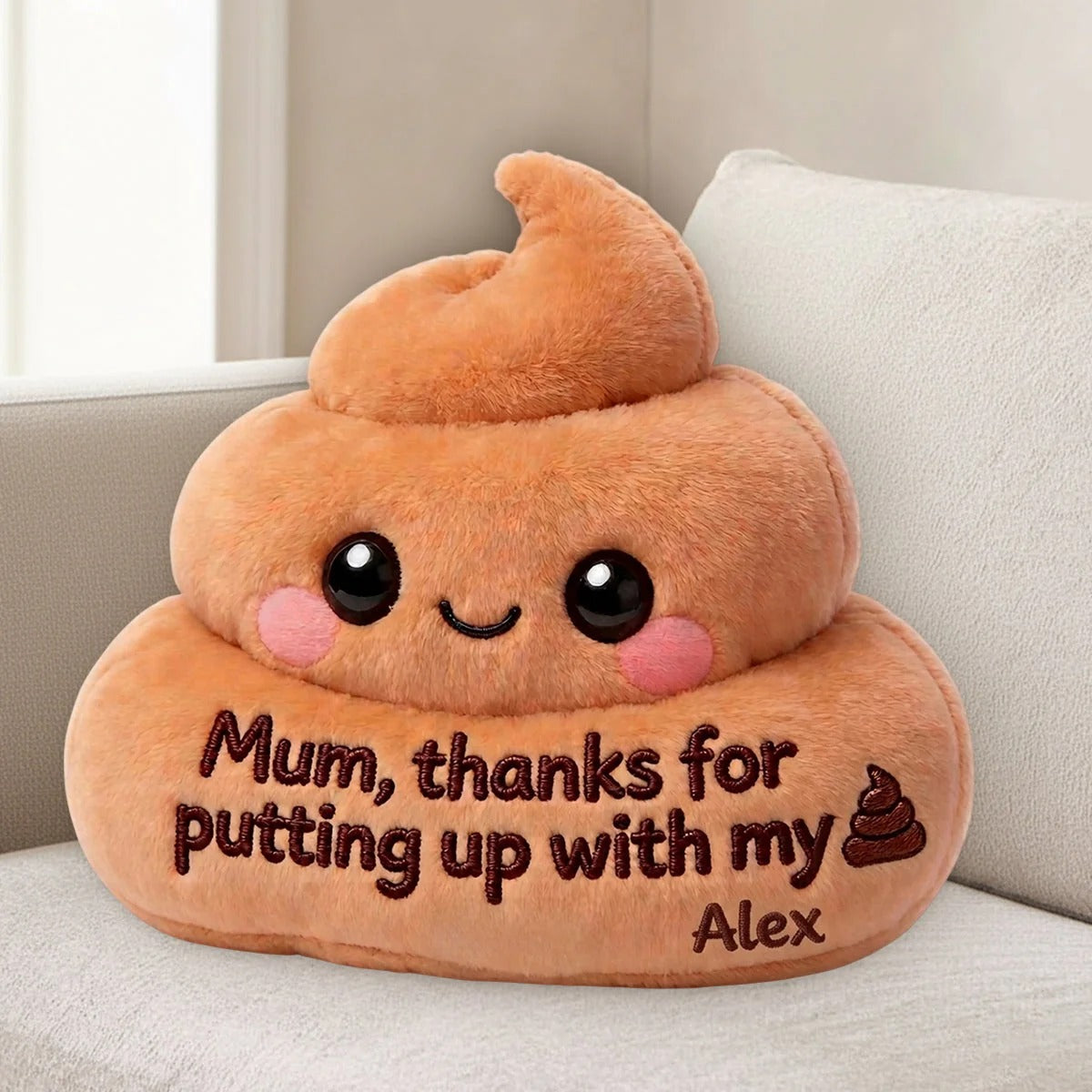 Thanks For Putting Up With My Sh_t - Personalized Mother Pillow