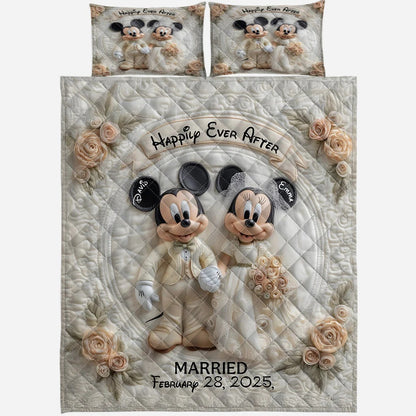 Happily Ever After - Personalized Couple Bedding Set