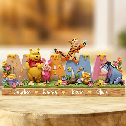 Mama Bear - Personalized Custom Shaped Acrylic Plaque