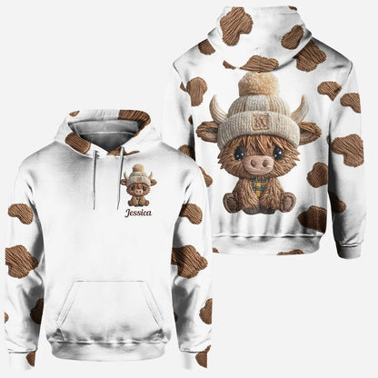 Adorable Highland Cows - Personalized Hoodie and Leggings