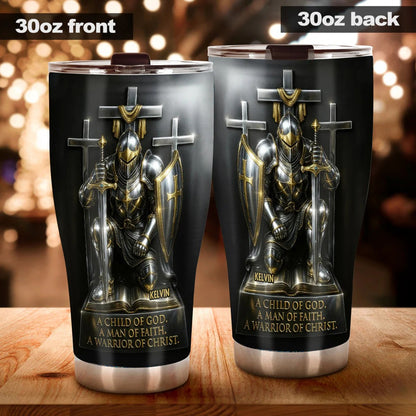 Faith Love, God Lover - Personalized Jesus Tumbler