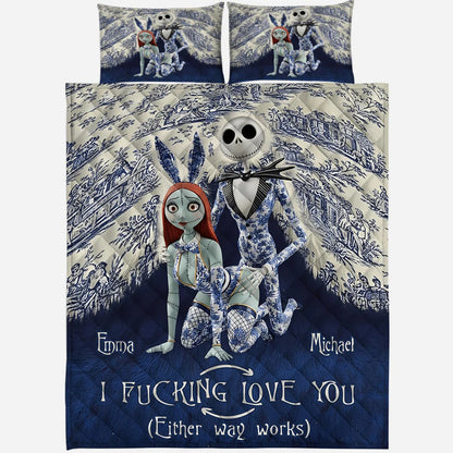 I Love You - Personalized Couple Bedding Set