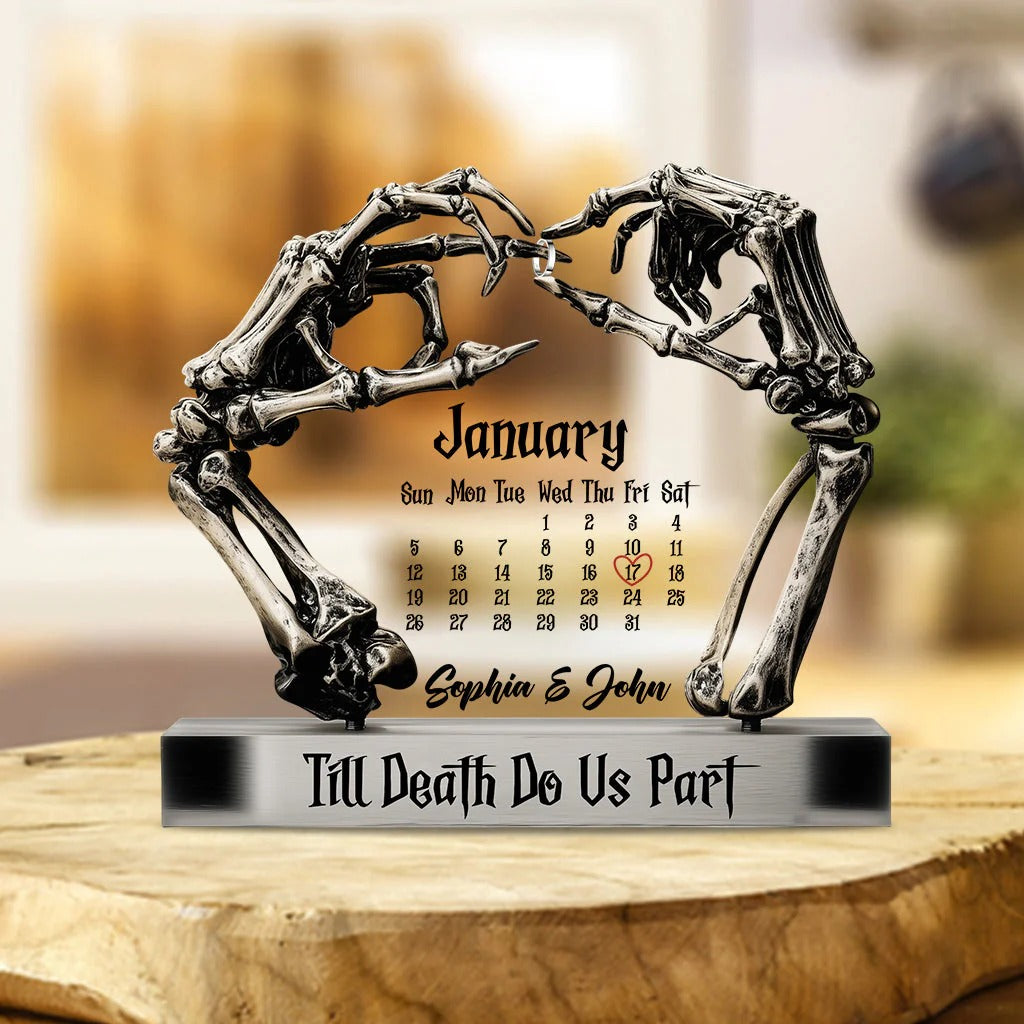 Til Death Do Us Part - Personalized Couple Acrylic Plaque