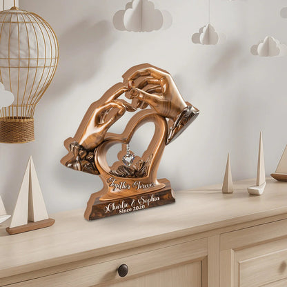 Engagement Wedding Anniversary - Personalized Custom Shaped Acrylic Plaque