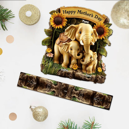 Happy Mother's Day - Personalized Mother 1 Layered Big Wood Freestanding