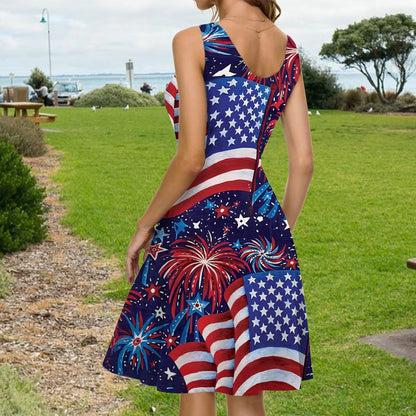 American Woman - Personalized Sleeveless Dress