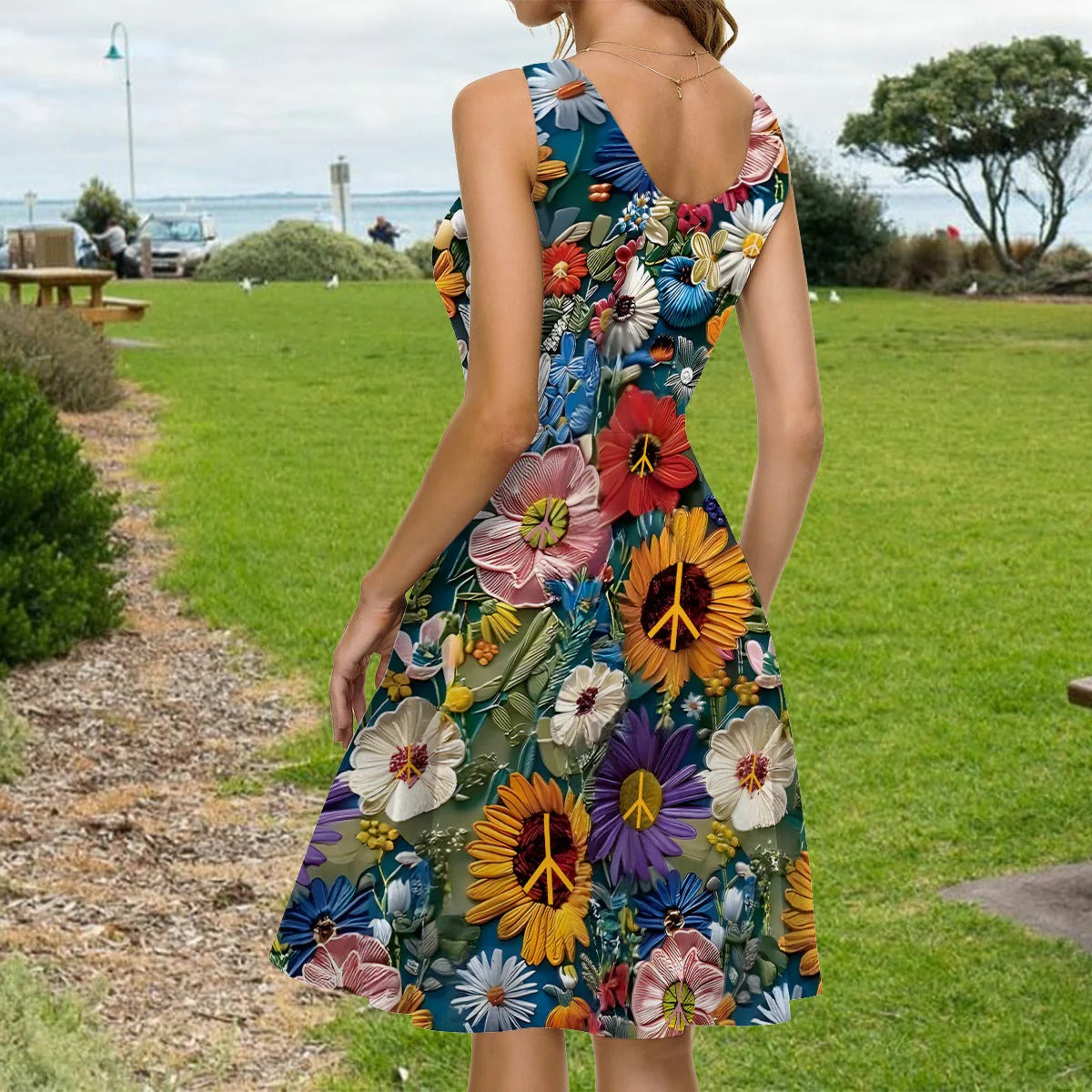 You Belong Among The Wildflowers - Personalized Sleeveless Dress