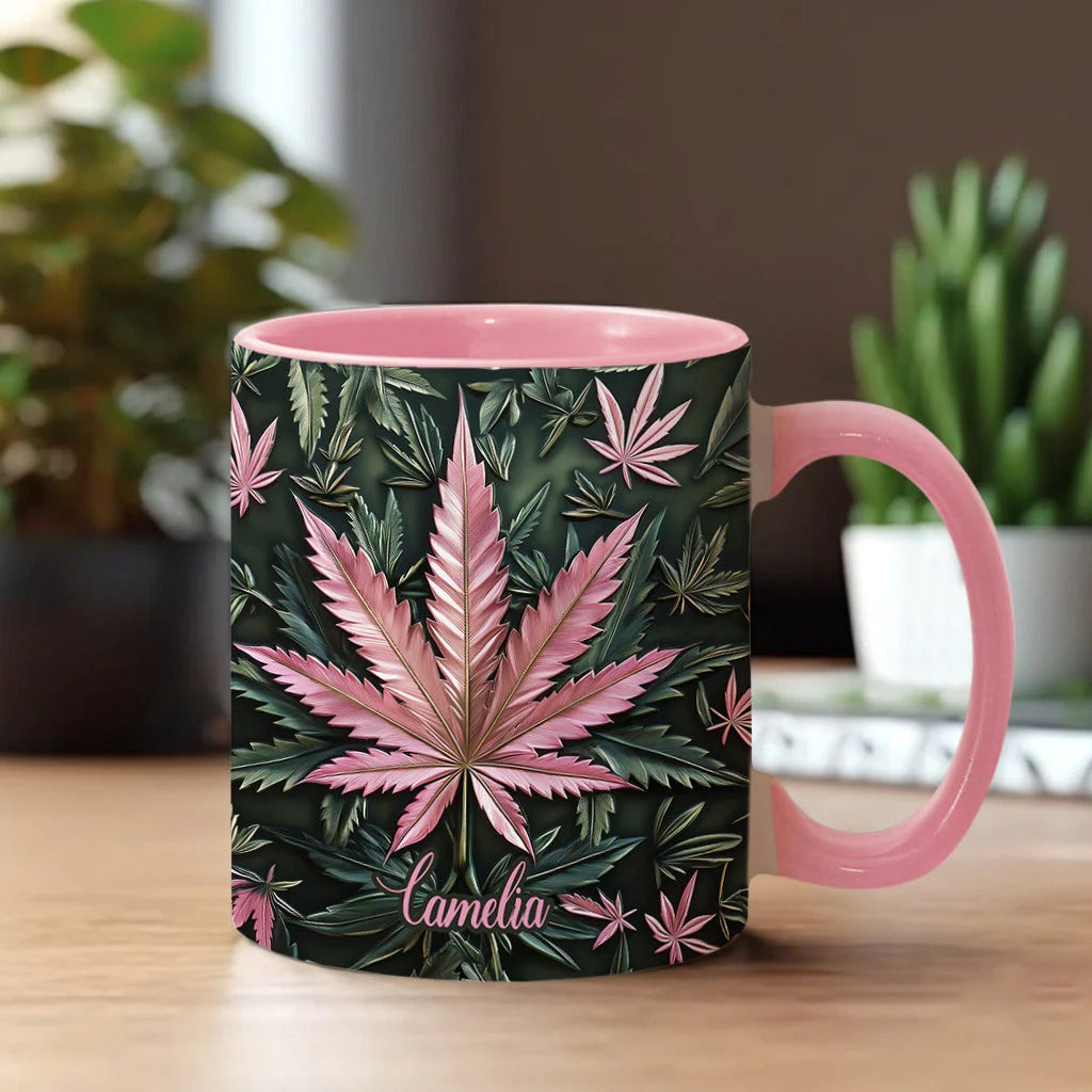 Stoner Chick, Personalized Weed Accent Mug