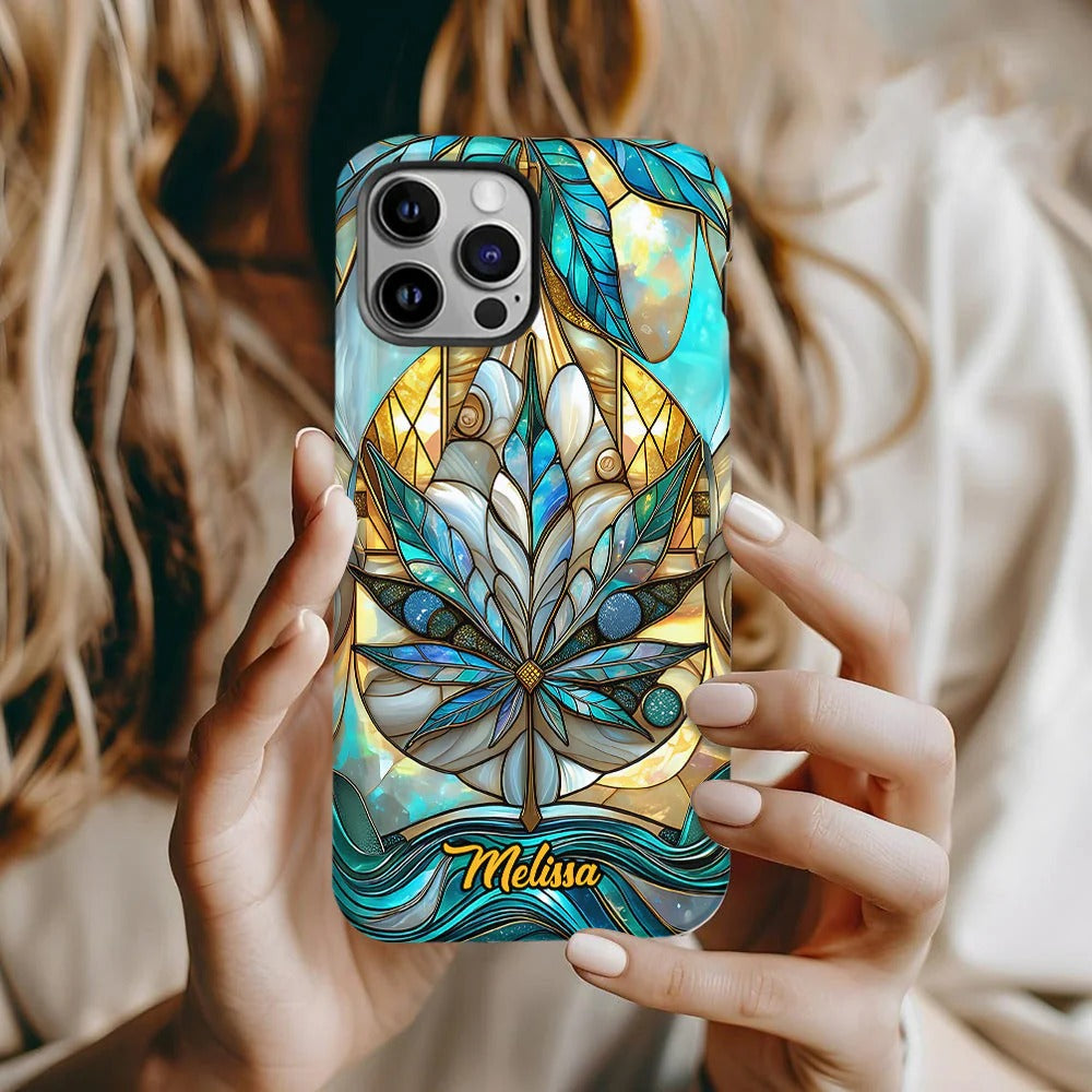 Stunning Leaf, Personalized Weed Phone Case