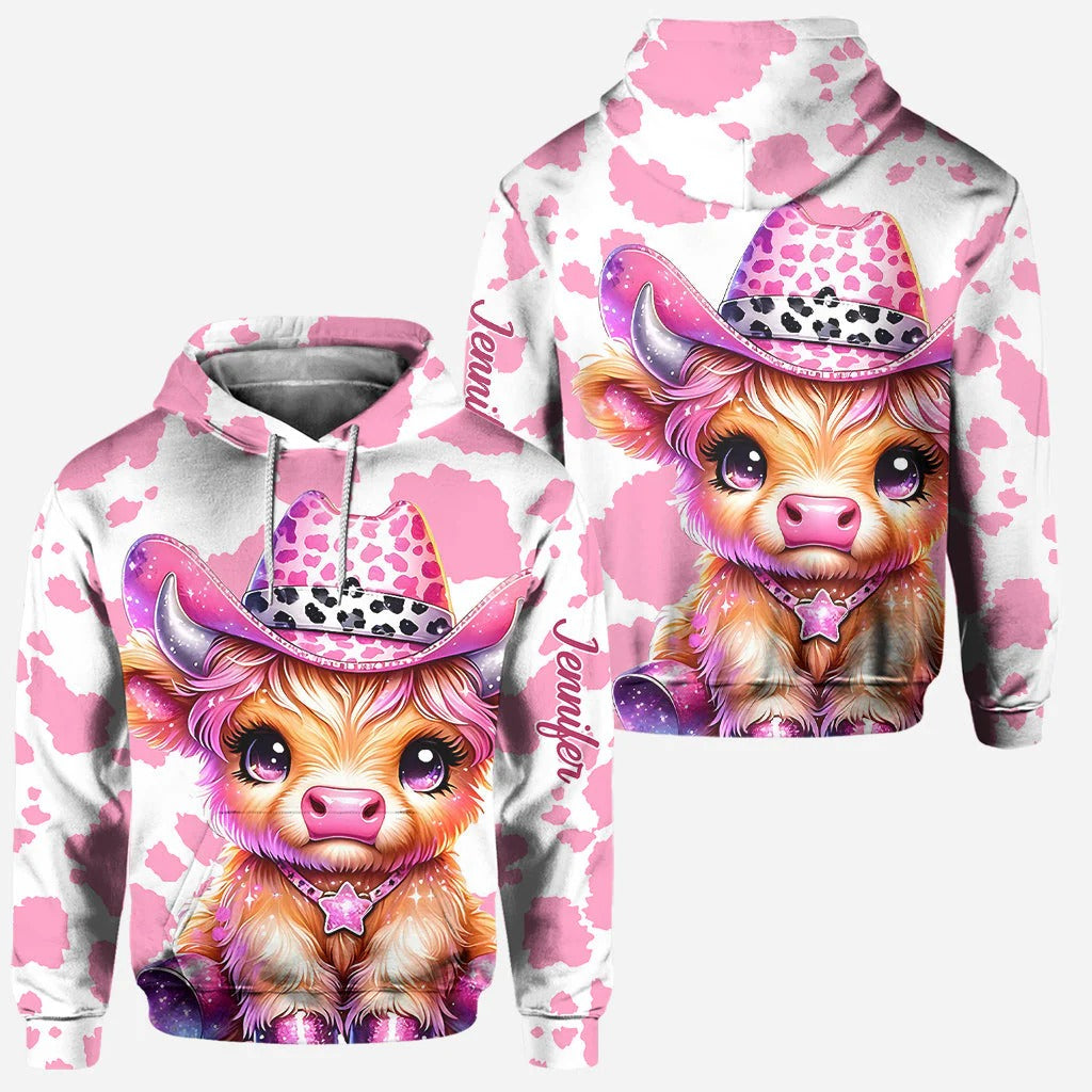 Cute Cow - Personalized Hoodie and Leggings