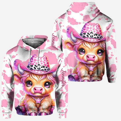 Cute Cow - Personalized Hoodie and Leggings