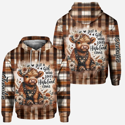 Love Highland Cows - Personalized Hoodie and Leggings