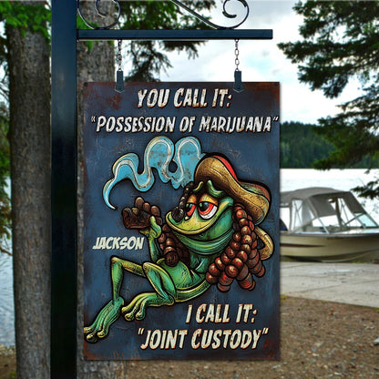 Possession of Marijuana - Personalized Weed Metal Sign