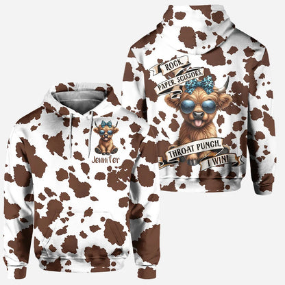 Rock Paper Scissors - Personalized Hoodie and Leggings