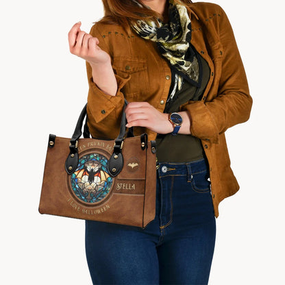 It's Frickin' Bat I Love Halloween - Personalized Leather Handbag