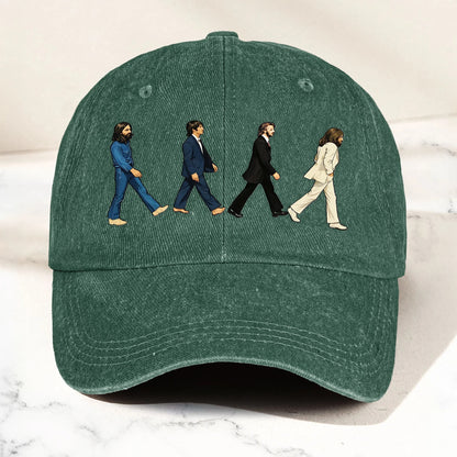 Abbey Road Denim Dad Cap - Retro Vintage Dad Cap Gift For Dad