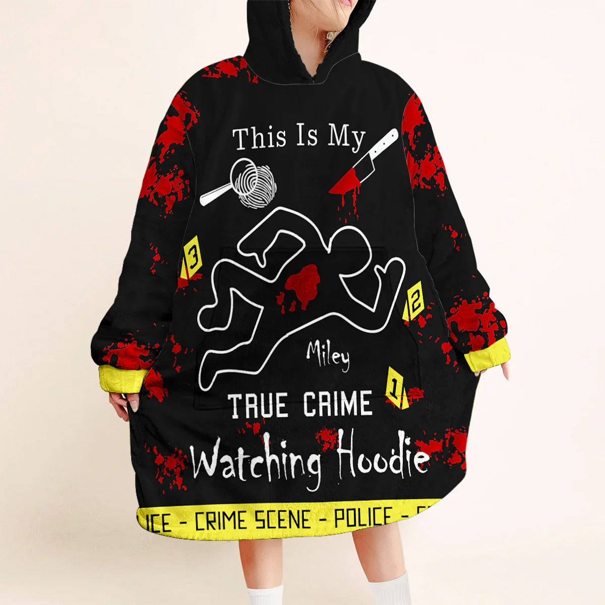 This Is My True Crime Watching Hoodie - Personalized Blanket Hoodie