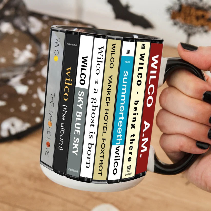 Wilco Albums Cassette Collection Retro Accent Mug