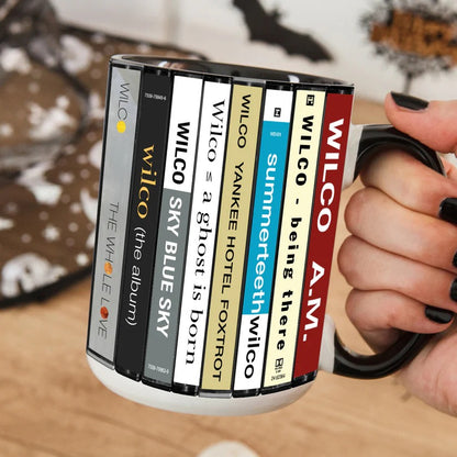 Wilco Albums Cassette Collection Retro Accent Mug