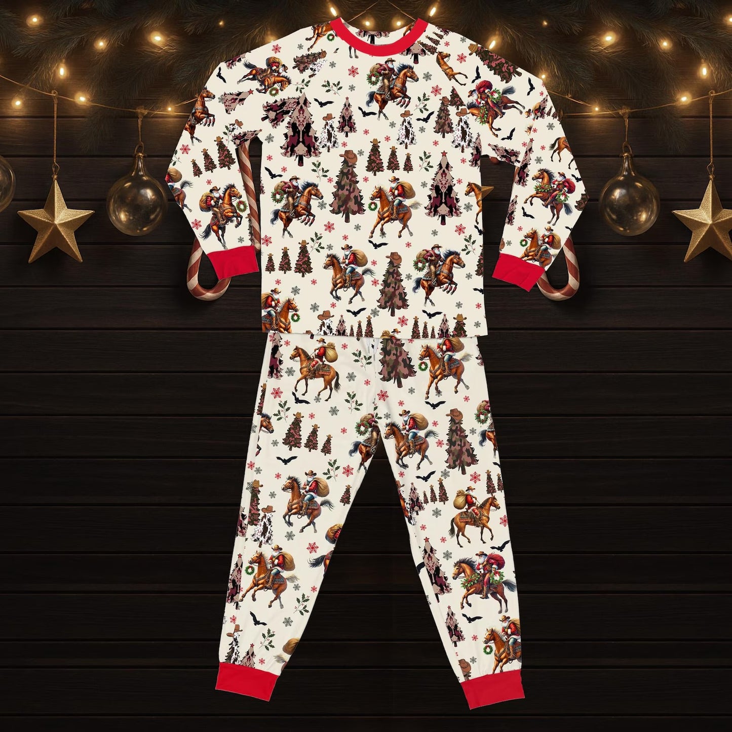 Cowboy Christmas Pajamas Set