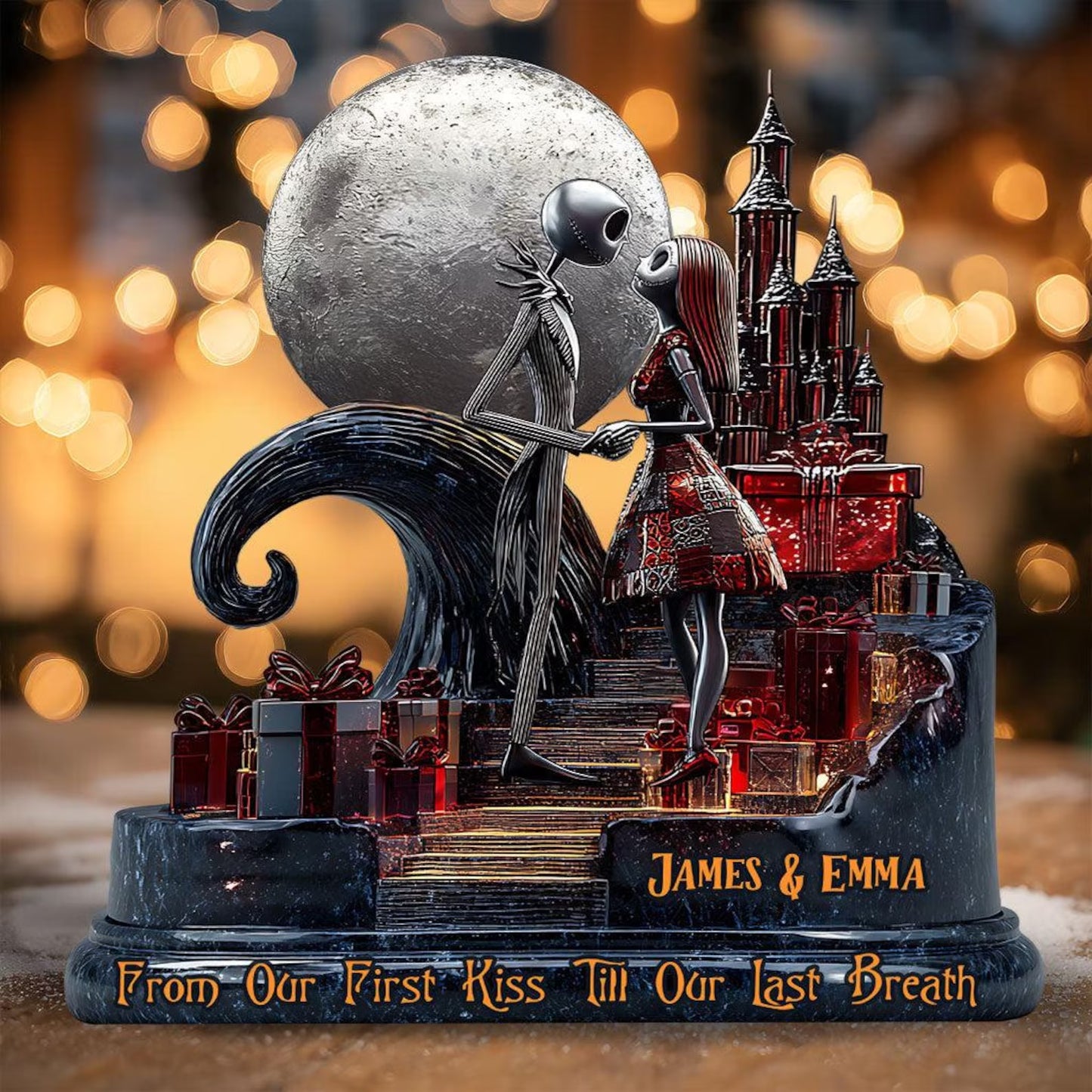 Personalized Scary Couple Custom Shaped Acrylic Plaque