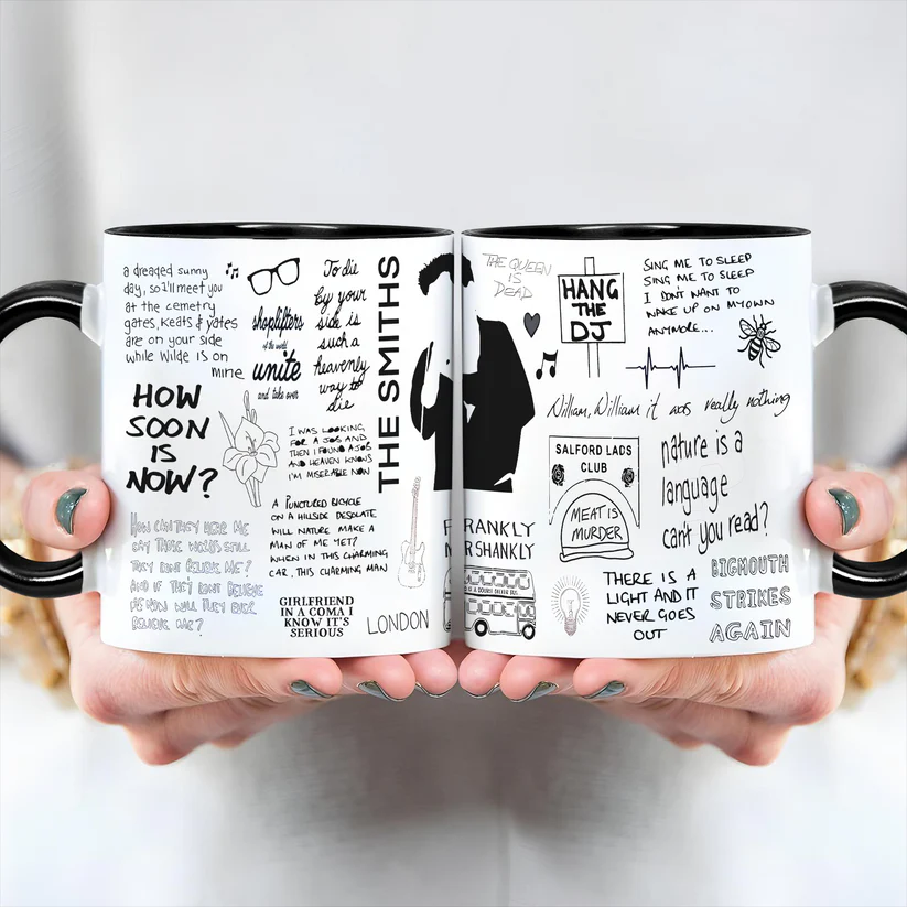 The Smiths Doodle Lyrics Accent Mug