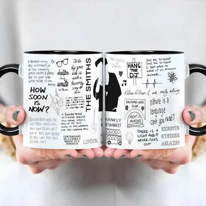 The Smiths Doodle Lyrics Accent Mug