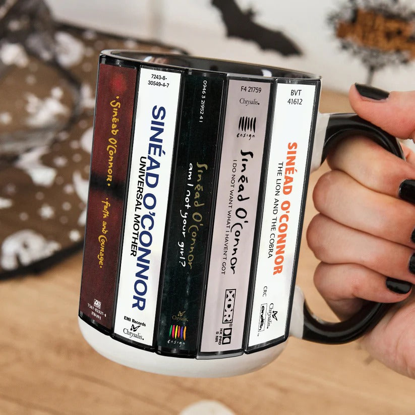 Sinéad O'Connor Albums Cassette Collection Retro Accent Mug