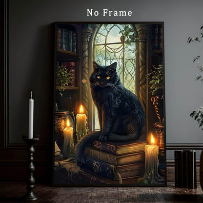 Witch Canvas, Witch Halloween Poster, Wall Decor