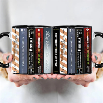 Missy Elliott Albums Cassette Collection Retro Accent Mug
