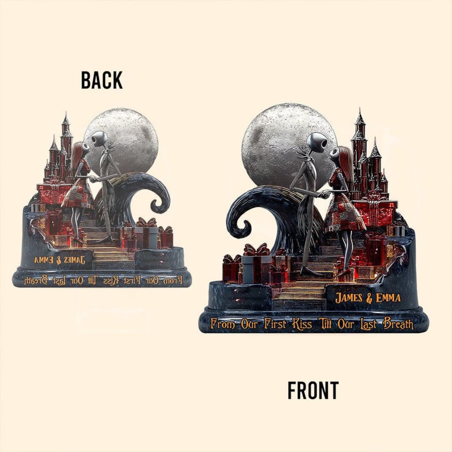 Personalized Scary Couple Custom Shaped Acrylic Plaque