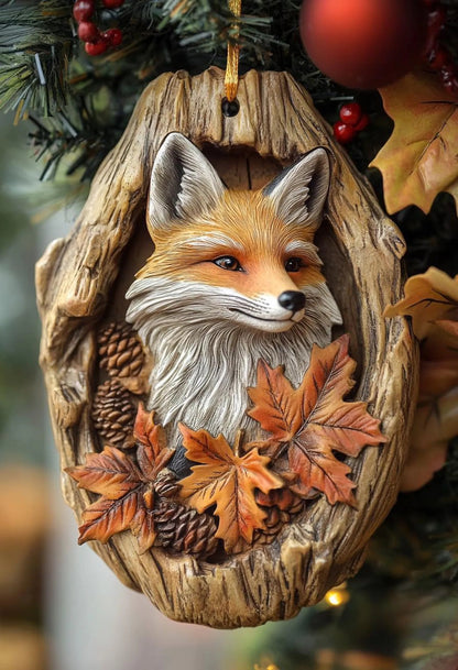 Fox Ornament - Christmas Gift Ornament